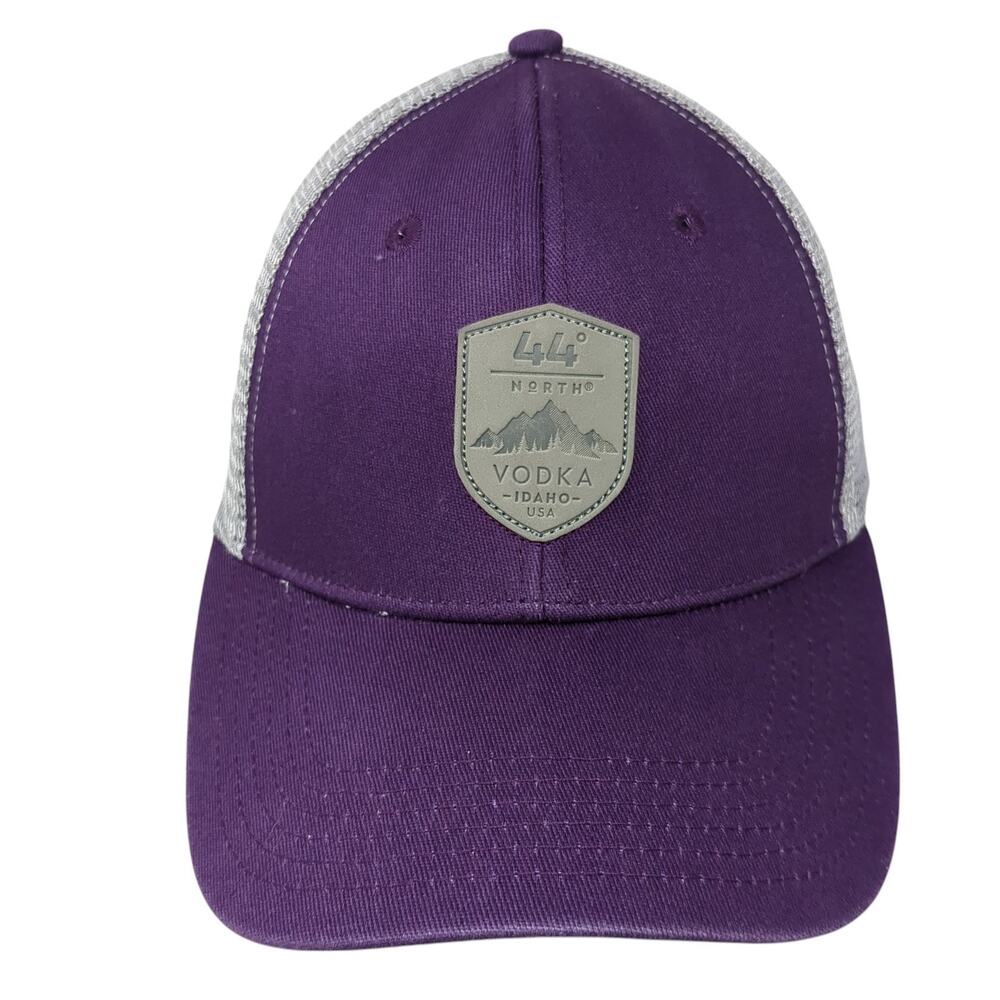 44° North Vodka Idaho USA Trucker Hat Purple One Size Adjustable Mesh Back